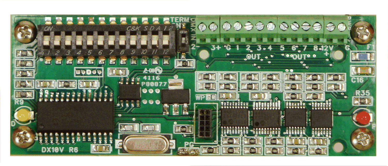 DMX 0 to 10 Volt Analog Converter PCB ELM Video Technology