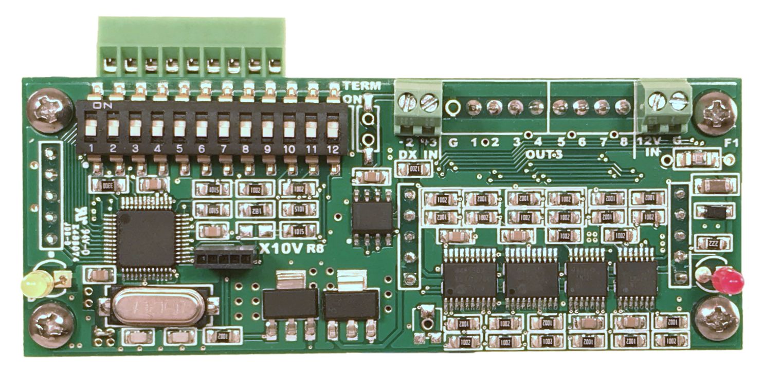 DMX Splitter PCB 1x4  ELM Video Technology