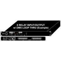 DMX Relay Driver Controller 19" 1RU Rack Mount