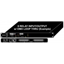 DMX Relay Driver Controller 19" 1RU Rack Mount