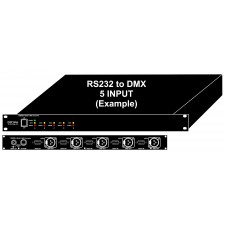 RS232 to DMX Converter Controller 1RU Rack Mount