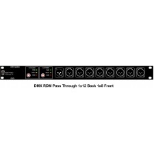 DMX Splitter 1x12 Optional RDM Customizable 1RU Rack Mount