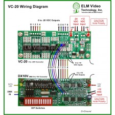 DMX 0 to -20 Volt Analog Converter PCB