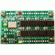 DMX Splitter 1x8 PCB