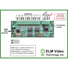 DMX RDM Splitter 1x4 PCB