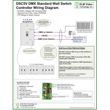 DMX Standard Wall Switch Controller