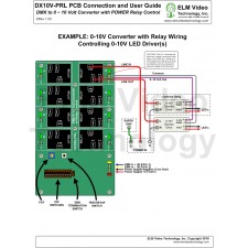 DMX 16A Power Relay PCB with 0-10 Volt