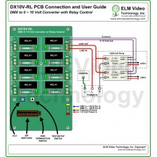 DMX 2A Relay PCB with 0-10 Volt