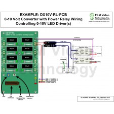 DMX 2A Relay PCB with 0-10 Volt