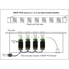 DMX Full Optical Isolated PCB with Power Supplies